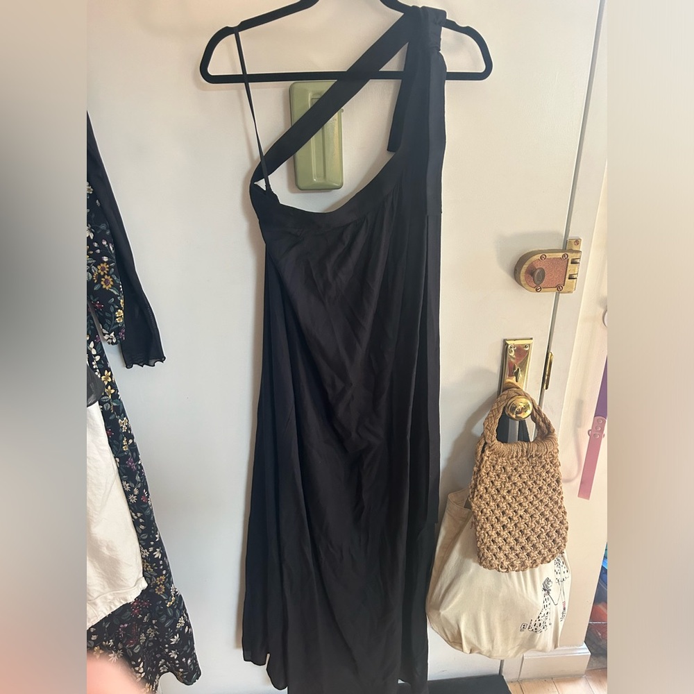 Anthropologie One Shoulder Dress with bow!
